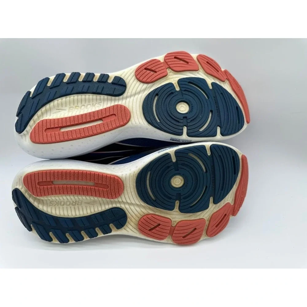 Brooks Glycerin 21 Mens Running Shoes Blue Black Coral DNA LOFT v3 Cushioning
